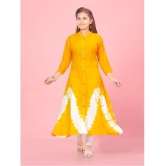 Aarika Yellow Rayon Girls Kurti ( Pack of 1 ) - None