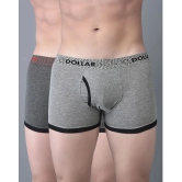 Pack of 2 Dollar Bigboss Assorted Solid Cotton Blend Men Trunk - None