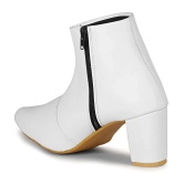 Saheb White Womens Ankle Length Boots - None