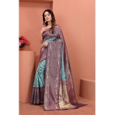 ofline selection - Rama Cotton Blend Saree With Blouse Piece ( Pack of 1 ) - Rama