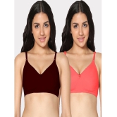 IN CARE LINGERIE - Multicolor Cotton Non Padded Women's T-Shirt Bra ( Pack of 2 ) - None