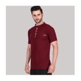 Forbro Maroon Cotton Regular Fit Mens Sports T-Shirt ( Pack of 1 ) - None