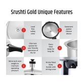 Srushti Gold 2L/3L/5L 5 L Aluminium OuterLid Pressure Cooker With Induction Base