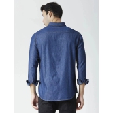 HJ HASASI Denim Regular Fit Solids Full Sleeves Mens Casual Shirt - Blue ( Pack of 1 ) - None