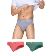 XYXX - Multicolor Cotton Mens Briefs ( Pack of 3 ) - None