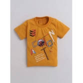 DKGF Fashion - Mustard Cotton Boys T-Shirt & Shorts ( Pack of 1 ) - None