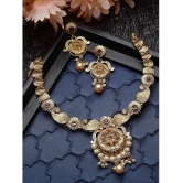 Sukkhi Gold Alloy Necklace Set ( Pack of 1 ) - Gold