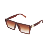 Creature - Brown Square Sunglasses ( Pack of 1 ) - Medium