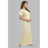 FOMTI Yellow Cotton Nighty Single - Free Size