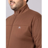 YHA Dirty Brown Fleece Regular Fit Mens Tracksuit ( Pack of 1 ) - None