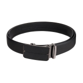 Zacharias - Black Leather Mens Casual Belt ( Pack of 1 ) - None