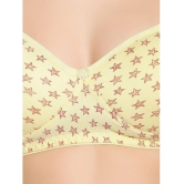 KYODO - Yellow Molded Cups Cotton Blend Women's Bra & Panty Set ( Pack of 1 ) - 38B, Yellow