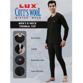 Pack of 2 Lux Cottswool - Multicolor Cotton Blend Mens Thermal Tops - None