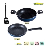 HomePro Non-Stick Set, Kadai 24.5 cm, Fry Pan 23 cm (Pack of 2)