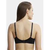 Jockey 1242 Wirefree Non Padded Super Combed Cotton Elastane Cross Over Everyday Bra - Black - None