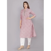 HIGHLIGHT FASHION EXPORT - Pink Rayon Womens Straight Kurti ( Pack of 1 ) - None