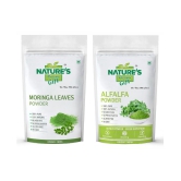 Nature's Gift Moringa & Alfalfa Powder Combo Pack (100 GM Each) Powder 200 gm Pack of 2