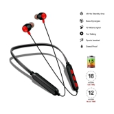 Neo PLATINUM 3949 Bluetooth Bluetooth Neckband On Ear 48 Hours Playback Active Noise cancellation IPX4(Splash & Sweat Proof) Black