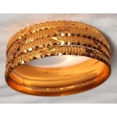 GOLD PLATED BANGLE -SET 4