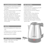 Milton Go Electro 1.5 Stainless Steel Electric Kettle, 1 Piece, 1500 ml, Silver | Power Indicator | 1500 Watts | Auto Cut-off | Detachable 360 Degree Connector | Boiler for Water - Silver