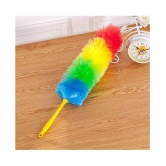 Multipurpose Multicolour Neon Plastic & Microfiber PP Static Duster for Glass, Fan, AC, Car Dashboard/Seat, TV, Fridge,Printer etc