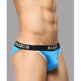 BASIICS By La Intimo Spandex Mens Briefs ( Blue ) BCSBR02 - None