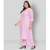 Tissu - Pink Straight Cotton Women's Stitched Salwar Suit ( Pack of 1 ) - None