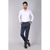 MANCREW Slim Flat Mens Formal Trouser - Navy Blue ( Pack of 1 ) - None