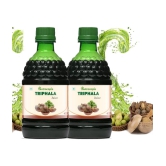 NUTROCOPIA Triphala Juice | 100% Ayurvedic | Relieves Constipation & Improves Digestion | No Added Sugar - 400 ML (Pack of 2)