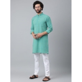 KLOSET By RIAG - Blue Cotton Men's Regular Kurta ( Pack of 1 ) - None