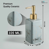 Better Home Ceramic Soap Dispenser Set, 320ML, 4Pcs for Bathroom, Kitchen, Hand Soap, Wash Basin.-The Better Home Ceramic Soap Dispenser 320ML (4Pcs) for Bathroom, Kitchen, Hand Soap, Wash Basin.