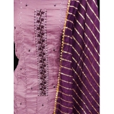 Apnisha - Unstitched Purple Cotton Dress Material ( Pack of 1 ) - Purple