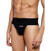 IC4 Black Gym Supporter Cotton Blend Mens Briefs ( Pack of 1 ) - None