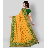 Anand Sarees - Yellow Georgette Saree With Blouse Piece (Pack of 1)