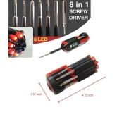 Bainsons Black Steel 8 In 1 Screwdriver Set