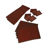 Silpakarman Bamboo Dining Mats - Brown (Set of 13)