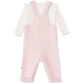 Juscubs Pink Cotton Dungarees For Baby Girl ( Pack of 2 ) - None