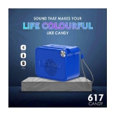 CYOMI CY_617Candy_Blue 5 W Bluetooth Speaker Bluetooth V 5.1 with SD card Slot,USB Playback Time 6 hrs Blue - Blue