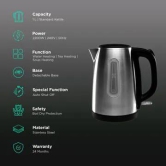 Croma 2200 Watt 1 Litre Electric Kettle with Auto Shut Off (Silver)