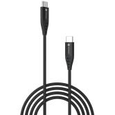 Portronics - Black 3A Type C Cable 1 Meter - Black