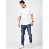 UrbanMark 100% Cotton Regular Fit Solids Half Sleeves Mens Casual Shirt - White ( Pack of 1 ) - None