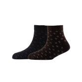 Men Pack Of 2 Patterned Cotton Ankle Length Socks