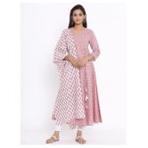 miravan Pink Cotton Anarkali Kurti - 3XL