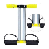 Double Spring Tummy Trimmer for Abs Workout for Men & Women Stomach Exercise Machine, Abdominal Exercise, Belly Exercise Home Gym Workout Equipment,(Yellow)