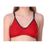 Kiran Enterprises - Multicolor Cotton Blend Non Padded Womens T-Shirt Bra ( Pack of 3 ) - None