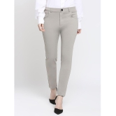 Smarty Pants - Grey Lycra Straight Women''s Formal Pants ( Pack of 1 ) - None