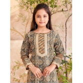 Aarika Brown Cotton Girls Kurta and Sharara Set ( Pack of 1 ) - None