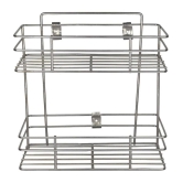 TINUMS Silver Stainless Steel Wall mount Stand ( Pack of 1 ) - Silver