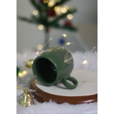 Christmas Tree Cuddle Mug- Green-Set of four