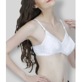 Elina - White Cotton Non - Padded Womens T-Shirt Bra ( Pack of 1 ) - 40B